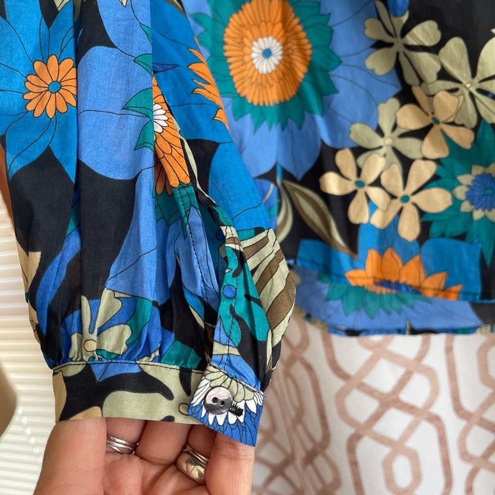 Evereve button up floral blouse - Picture 2 of 3